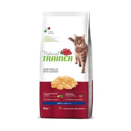 Natural Trainer Adult With Chicken - сухой корм с курицей для взрослых кошек 10 kg