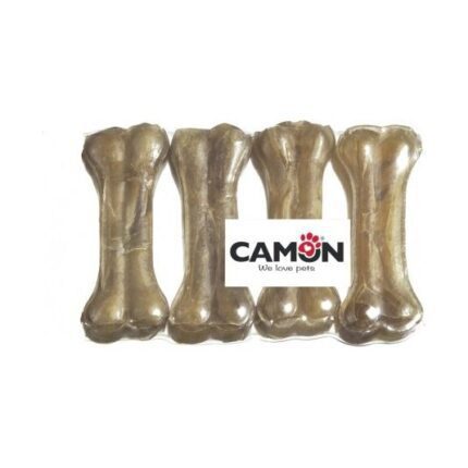Camon лакомство для собак - кость жевательная натуральная 45/50гр 10см 4шт.