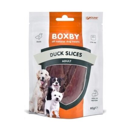 Boxby  Duck Slices For Dogs  90 gr -  кусочки для взрослых собак (100% утка)