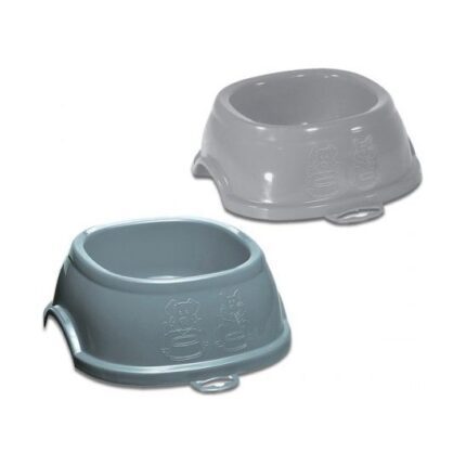 StefanPlast миска для животных BREAK 1 нескользящая  ( серый или темно-серый)  17x17x6 cm
