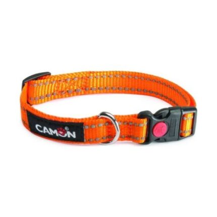 Camon Kaklasiksna suņiem oranža kr. un atstaroj. šuvēm 25mmx42/65cm