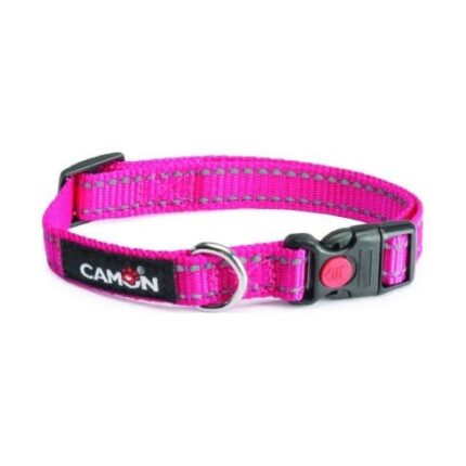 Camon Kaklasiksna suņiem fuksija kr. un atstaroj. šuvēm 25mmx42/65cm