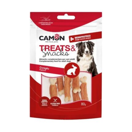 Camon Gardums suņiem - kauls ar truša gaļu 80g