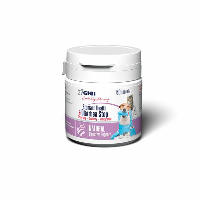 GIGI Stomach Health & Diarrhea Stop tab. N60 suņiem/kaķiem — изображение 1
