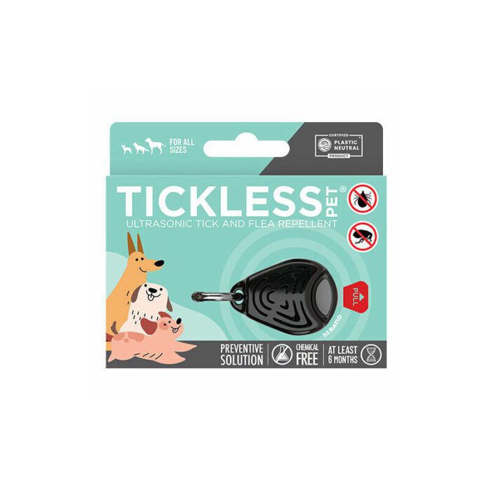 Tickless Pet ultraskaņas blusu un ērcīšu atbaidītājs (melns) - Image 1
