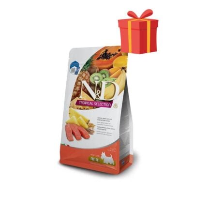 Farmina N&D Dog Tropical Low Grain Adult Small sausā barība suņiem ar lasi, auzām un speltas kviešiem, 100 g