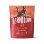 Carnilove Active Cat Beef & Venison Sterilised sausā barība kaķiem ar liellopu gaļu un brieža gaļu, sterilizētiem, 400 g