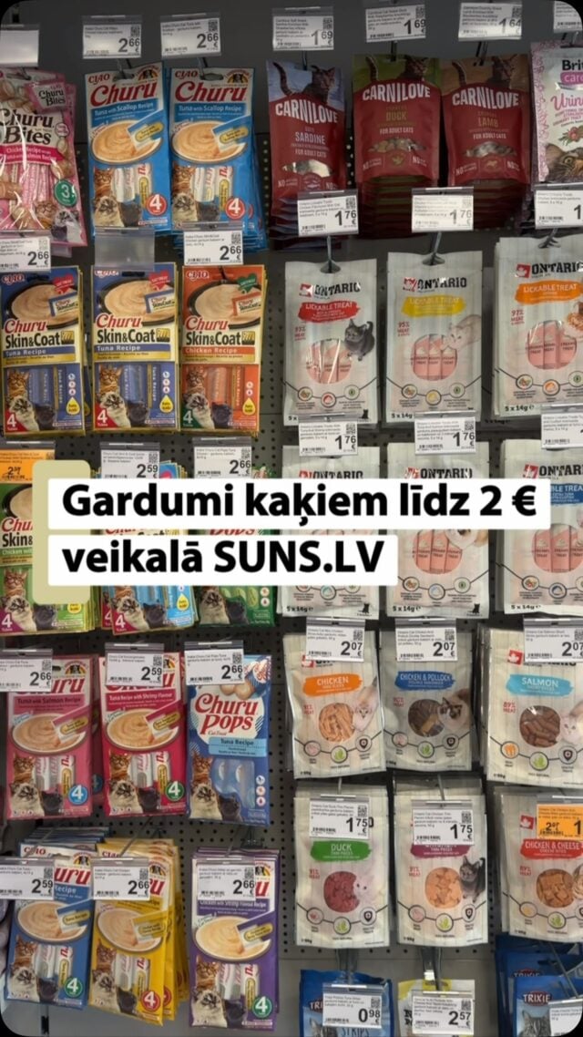 Vēl vairāk preču atradīsiet Suns.lv mājaslapā! #zooveikals #zoopreces #kaķubarība
