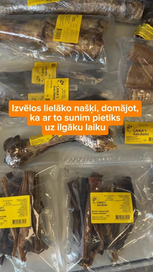 🐶 Suņu saimnieki sapratīs. 😅

Suns.lv ir našķi gan mazajiem gardēžiem, gan īstiem “profesionāļiem”. 🦴🐾

#zooveikals #zoopreces #suņubarība #suņugardumi
